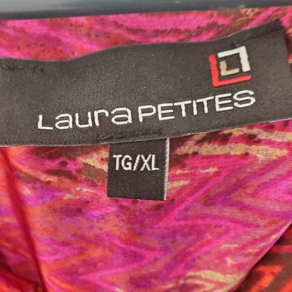 Laura Petites Vibrant Print Sleeveless Blouse - Picture 7 of 9